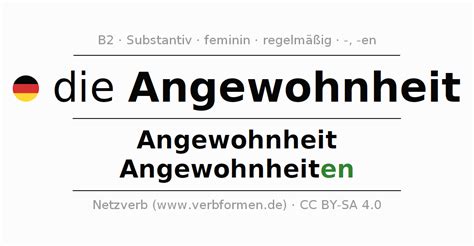 angewohnheit englisch